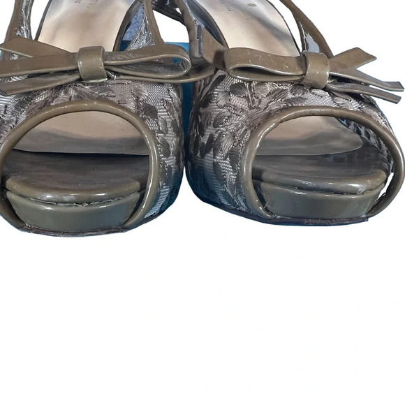 Kate Spade Blush Lace Peep-toe Slingback Heels - Picture 5 of 7